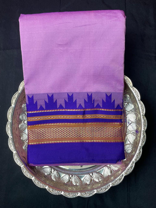 Neyge Ilkal Pure Cotton Silk Saree Temple Gadwal Chikkiparas Border Tope Pallu Saree