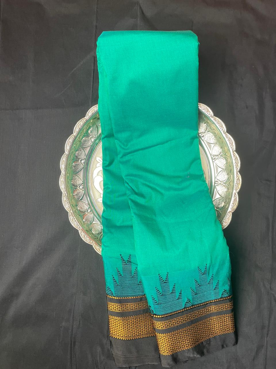 Neyge Ilkal Pure Cotton Silk Saree Temple Gadwal Chikkiparas Border Tope Pallu Saree
