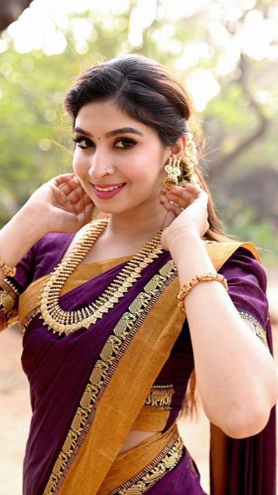 Neyge Traditional Pure Cotton Narayanpet Saree With Elephant Motif Border Stripe Pallu Saree -Majenta