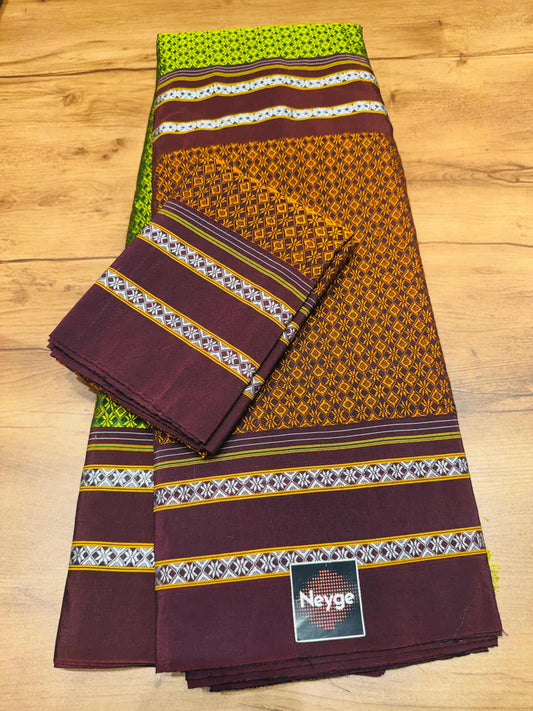 Neyge Cottonsilk Premium Quality Khun Saree_Double color_5