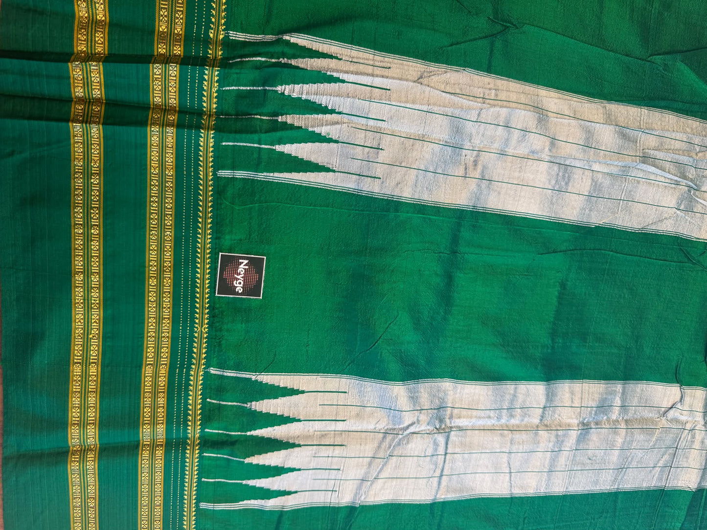 Neyge Ilkal Handloom Gayatri Border Tope Pallu Saree  Viscose Cotton with Pure Silk Pallu - Lavender