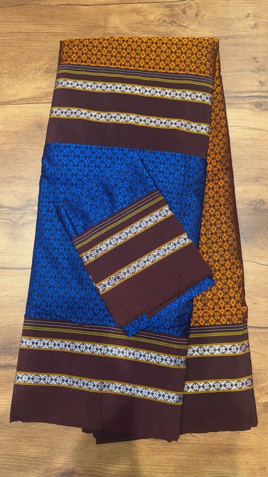 Neyge Cottonsilk Premium Quality Khun Saree_Double color_4