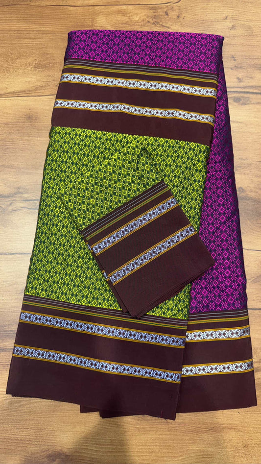 Neyge Cottonsilk Premium Quality Khun Saree_Double color_5